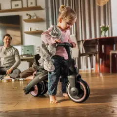 Kinderkraft Triciclo Pieghevole JAZZ 3 Beige – da 9 Mesi a 5 Anni - Tricicli e primi passi