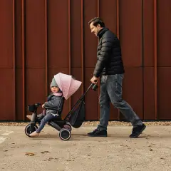 Kinderkraft Triciclo Pieghevole JAZZ 3 Grey – da 9 Mesi a 5 Anni - Tricicli e primi passi