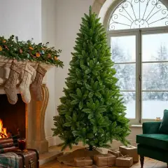 Albero di Natale Velkar in PVC, 1475 Rami con Apertura a Ombrello, Altezza 240 cm - alberi