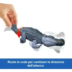 Jurassic World Rebirth Predatori Giganti Purussaurus - action figures ed accessori