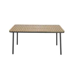 Set Tavolo Amalfi Antracite + 4 Poltrone Bend Antracite Outdoor - tavoli, sedie e poltroncine