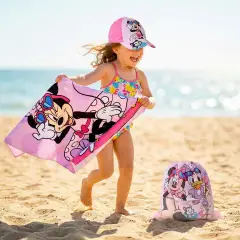 Minnie Set Estivo 3 Pezzi: Telo, Cappellino E Sacca - regalo e gadget valigeria