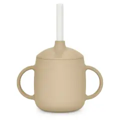 Tazza Evolutiva Per Bambini In Silicone 3 In 1 Beige Suavinex - biberon e accessori
