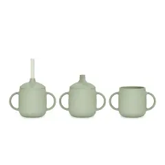 Tazza Evolutiva Per Bambini In Silicone 3 In 1 Verde Suavinex - biberon e accessori