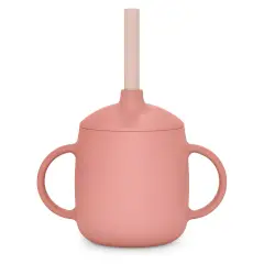 Tazza Evolutiva Per Bambini In Silicone 3 In 1 Rosa Suavinex - biberon e accessori
