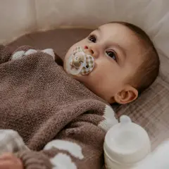 Succhietto Per La Notte Con Tettina In Silicone - Si Illumina Al Buio 2 Pezzi Rosa 0/6m - ciucci