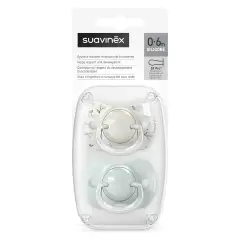 Birdies Succhietto Con Tettina In Silicone 0/6m Verde 2 Pezzi Suavinex - ciucci