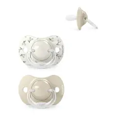 Birdies Succhietto Con Tettina In Silicone 0/6m Neutro 2 Pezzi Suavinex - ciucci