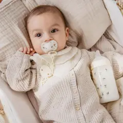 Birdies Succhietto Con Tettina In Silicone 0/6m Neutro 2 Pezzi Suavinex - ciucci