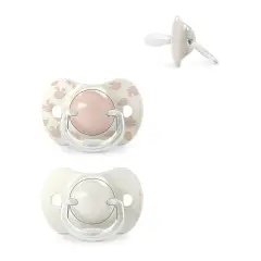 Birdies Succhietto Con Tettina In Silicone 6/18m Rosa 2 Pezzi Suavinex - ciucci