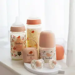 Birdies Succhietto Con Tettina In Silicone +18M Rosa 2 Pezzi Suavinex - ciucci