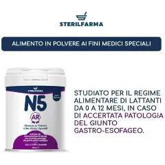 Latte N5 AR Polvere 400gr Anti Reflusso Steril Farma - latti artificiali