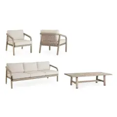Salotto Kalimera Timber Set 4 Pezzi Outdoor Bizzotto - set e salotti