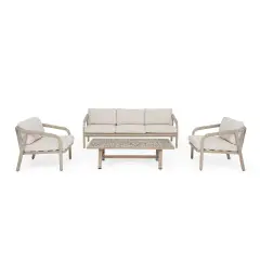 Salotto Kalimera Timber Set 4 Pezzi Outdoor Bizzotto - set e salotti