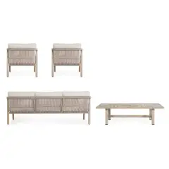 Salotto Kalimera Timber Set 4 Pezzi Outdoor Bizzotto - set e salotti