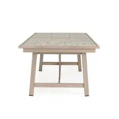 Set Tavolo Kalimera Timber Allungabile + 6 Poltrone Bizzotto - tavoli, sedie e poltroncine