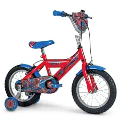 Bicicletta Bambino 14" Spiderman Con Rotelle - biciclette bambini