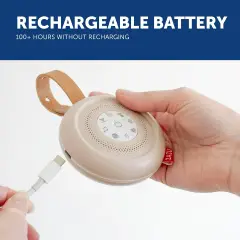 Suzy Deluxe Macchina Rumore Bianco Neonati – 14 Suoni, Sensore Pianto, USB-C - Primi giochi