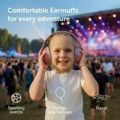 Cuffie Antirumore Per Bambini Beige - Primi giochi