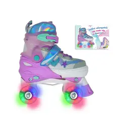 Sport1 Pattino Mermaid Regolabili Con Ruote Led Taglia 30-33 - biciclette bambini