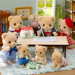 Sylvanian Families Famiglia Orso Biscotto - collezionabili bambina