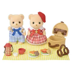 Sylvanian Families Delizioso Picnic Fratelli Orso Biscotto - collezionabili bambina