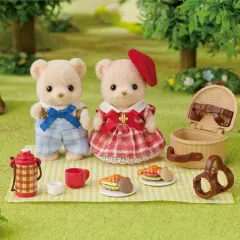 Sylvanian Families Delizioso Picnic Fratelli Orso Biscotto - collezionabili bambina