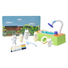 Washimals Pets - Set Attività In Piscina 5 Cuccioli Bluey - creatività