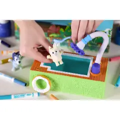 Washimals Pets - Set Attività In Piscina 5 Cuccioli Bluey - creatività