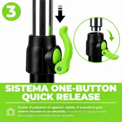 Monopattino 3 Ruote Regolabile e Pieghevole BabyScoot con Ruote LED per Bambini 3-5 Anni, Verde - monopattini
