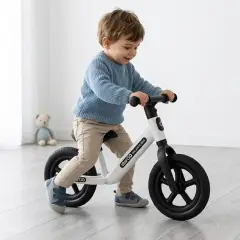 Bicicletta Balance Bike StarGo con Sellino Regolabile, Ruote 25 cm, Bianca - Tricicli e primi passi