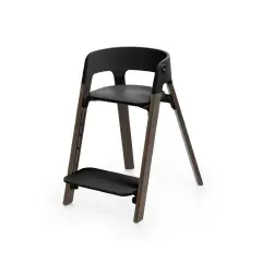 Seggiolone Stokke Steps Sedia Evolutiva Bambino - Nero/marrone Scuro - seggioloni