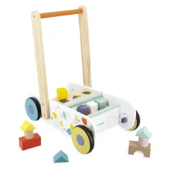 Janod - Carrellino Primi Passi Sensomotorio In Legno - Primi giochi