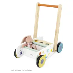 Janod - Carrellino Primi Passi Sensomotorio In Legno - Primi giochi