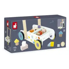 Janod - Carrellino Primi Passi Sensomotorio In Legno - Primi giochi
