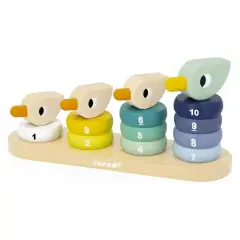 Famiglia Papera In Legno Con Numeri Impilabili - Primi giochi