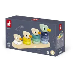 Famiglia Papera In Legno Con Numeri Impilabili - Primi giochi