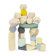 Pietre Impilabili In Legno Gioco Educativo Prima Infanzia - Primi giochi