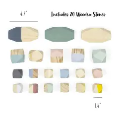 Pietre Impilabili In Legno Gioco Educativo Prima Infanzia - Primi giochi