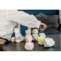 Pietre Impilabili In Legno Gioco Educativo Prima Infanzia - Primi giochi