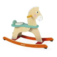 Janod Cavalluccio A Dondolo In Legno Colorato - Primi giochi