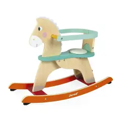 Janod Cavalluccio A Dondolo In Legno Colorato - Primi giochi