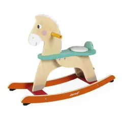 Janod Cavalluccio A Dondolo In Legno Colorato - Primi giochi