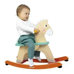 Janod Cavalluccio A Dondolo In Legno Colorato - Primi giochi