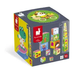Janod - Piramide Quadrata 4 Stagioni Gioco Educativo - Primi giochi