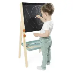 Janod - Lavagna Scolastica In Legno Doppia Faccia Educativa - Primi giochi