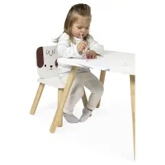 Janod -  La Mia Prima Sedia Per Bambini In Legno Cagnolino - Primi giochi