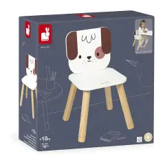 Janod -  La Mia Prima Sedia Per Bambini In Legno Cagnolino - Primi giochi