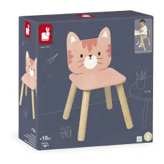 Janod -  La Mia Prima Sedia Per Bambini In Legno Gattino - Primi giochi