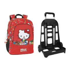 Zaino Hello Kitty Trolley Staccabile Scuola Organizzato - zaini trolley